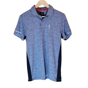 American Eagle Outfitters, AE Active Flex Polo Dark Blue Light Blue, Size: X-Sma